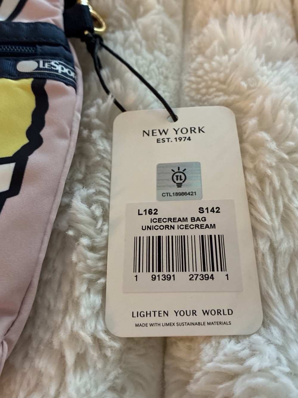LeSportsac x tokidoki Pink Unicorn Snow Cone Crossbody Concert Bag - Picture 10 of 12